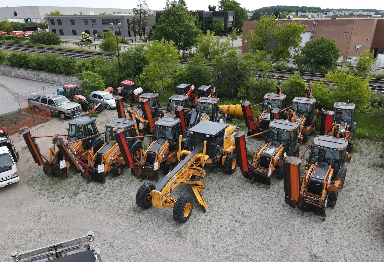 Grader at work