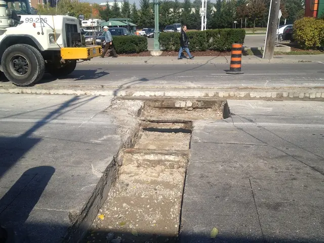 Road and sidewalk reconstruction